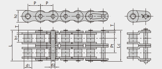 Agricultural machinery drive chains