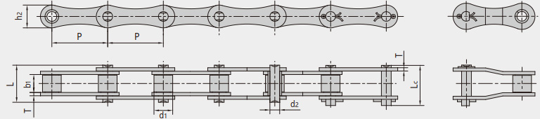 ANSI series agricultural chains